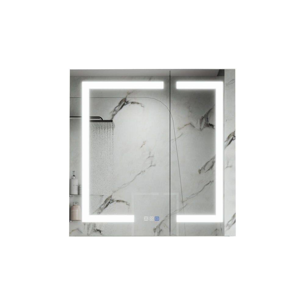 36 in. W x 30 in. H Rectangular Aluminum Medicine Cabinet with Mirror price history on PriceWatchPro