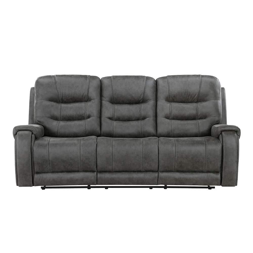 Lazzara Milington 87 in. W Pillow Top Arm Microfiber Upholstery