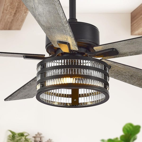 Sky Hog 52 in. Indoor Black Ceiling Fan with Remote and Light Kit Included