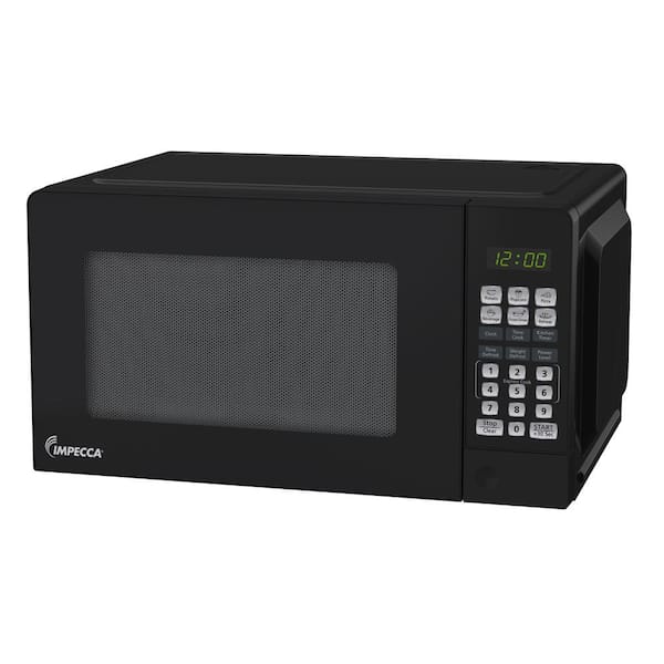 Impecca 17.56 in. Width, 0.7 cu.ft. in Black with Child Lock, 700-Watt Countertop Microwave