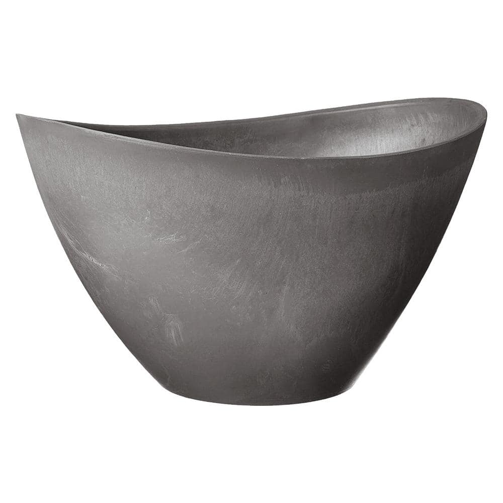 Swoop 16 in. x 12 in. x 9 in. Composite Cement PSW Pot