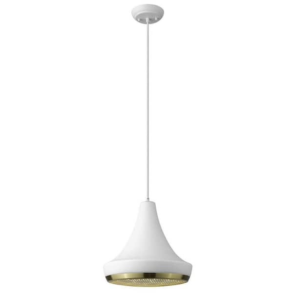60-Watt 1-Light Metal Pendant Light with Metal, No Bulbs Included