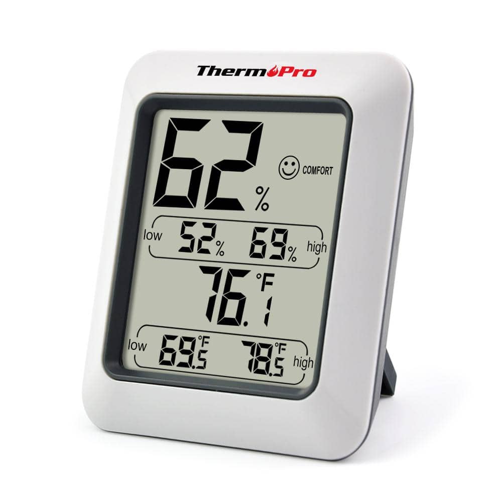 Digital Thermometer Humidity Meter Room Temprature Indoor Vintage LCD Hygrometer 