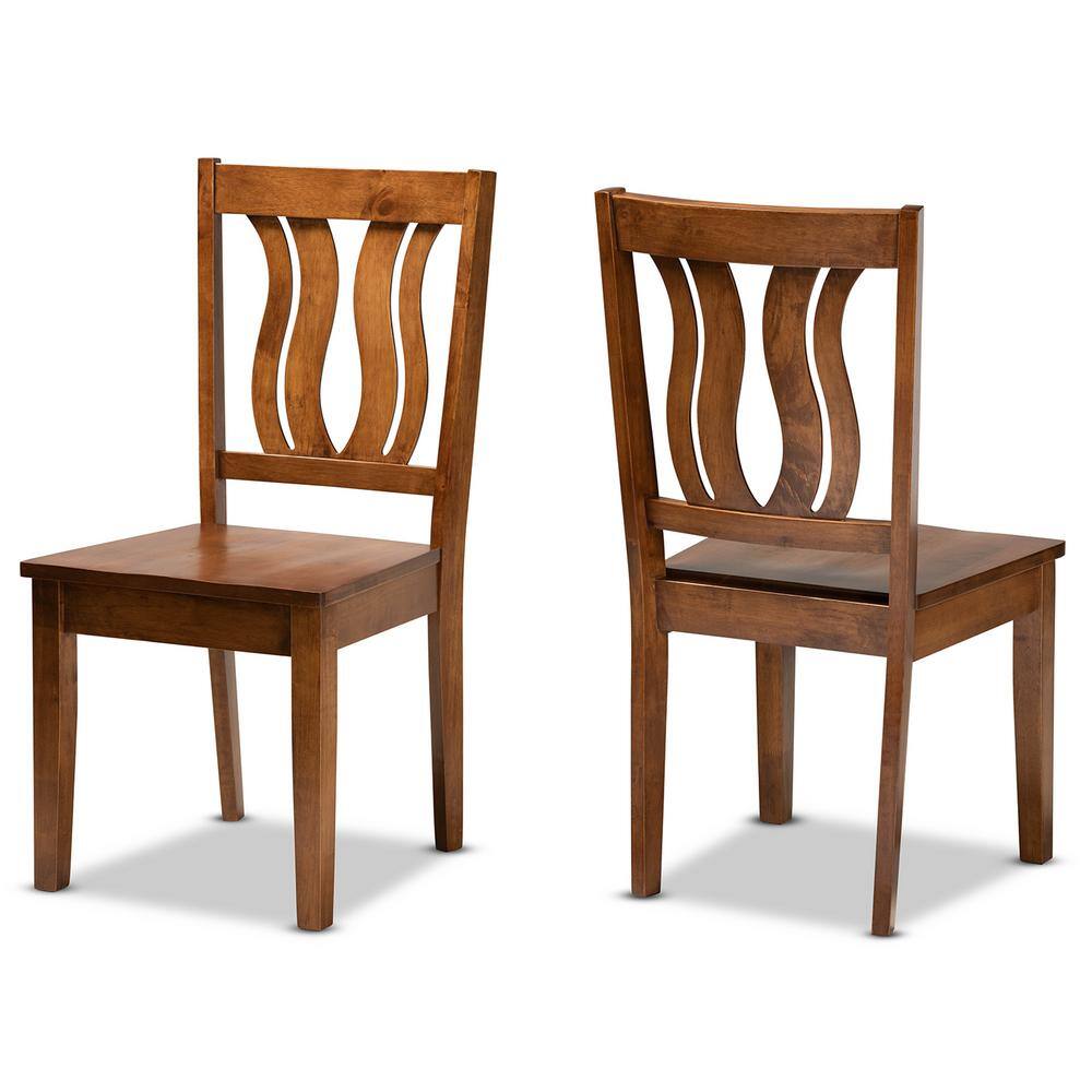 Walnut Brown Low Arm Chair with Cane Backrest
