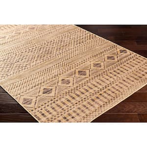 Ez Jute 2 ft. x 8 ft. Brown/Black Tribal Indoor Runner