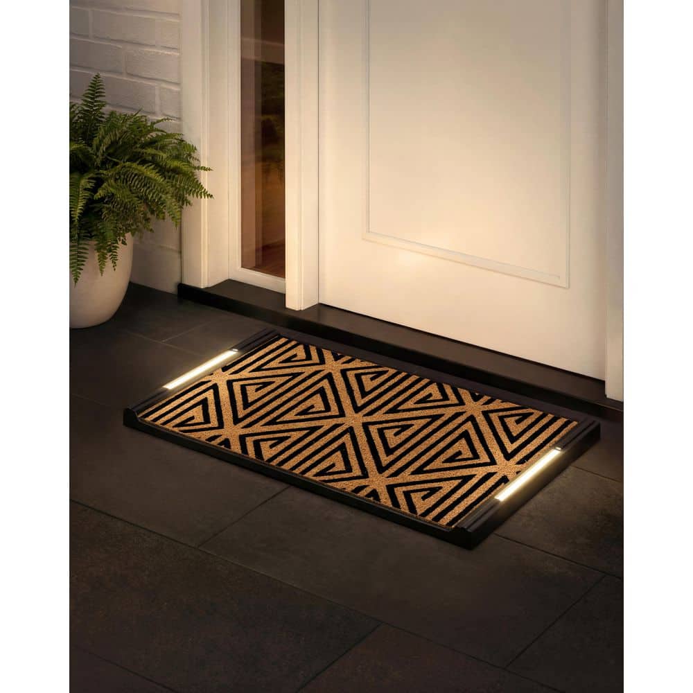 BriteStep Corner Accent 32.5 in. x 18.5 in. Pressure-Activated, Wireless, Auto Shut-Off, Indoor/Outdoor LED Door Mat price history on PriceWatchPro