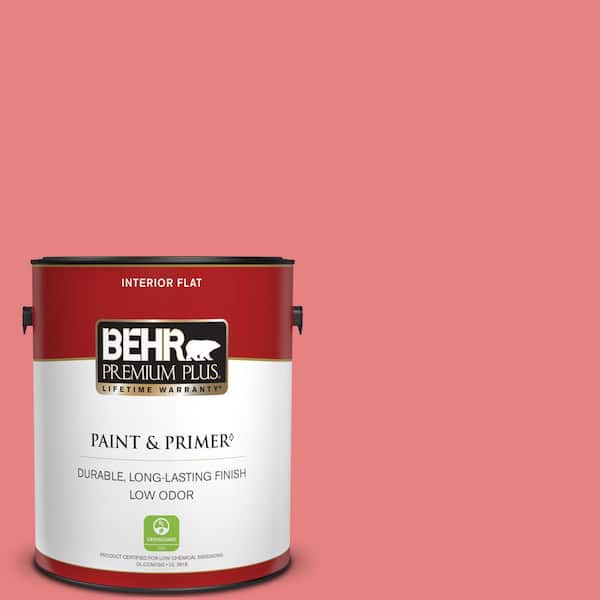BEHR PREMIUM PLUS 1 gal. #P170-4 Sugar Poppy Flat Low Odor Interior Paint & Primer