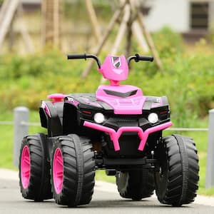 16.8 in 3-7 years old Ride On Car w/LED Lights Music USB Pink