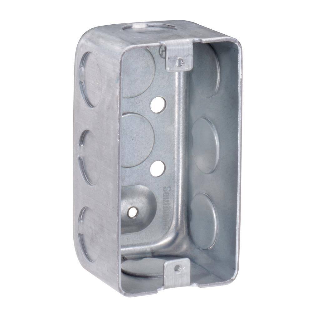 Southwire 4 In H X 2 In W X 1 7 8 In D Steel Metallic 1 Gang Drawn 