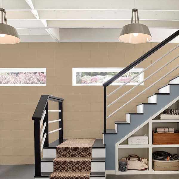 5 gal. #876 Basement Gray Flat Interior/Exterior Dry Plus Basement & Masonry Waterproofer