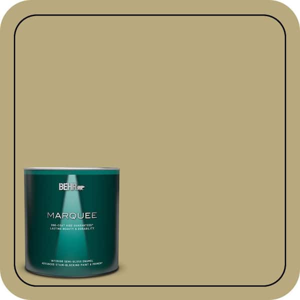 BEHR MARQUEE 1 qt. #M330-5 Fresh Brew Semi-Gloss Enamel Interior Paint & Primer
