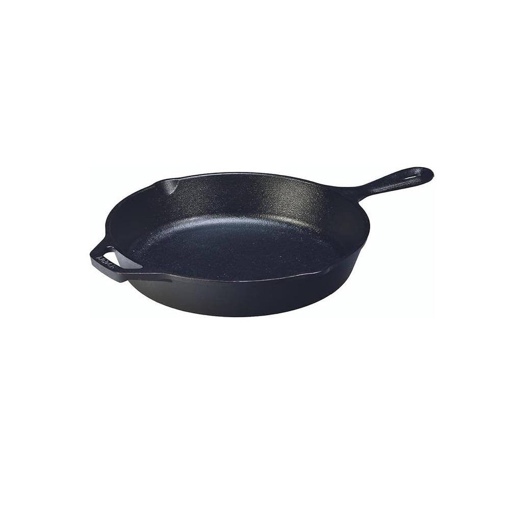 10.25 in. Pre-Seasoned Cast Iron Nonstick Skillet in Black without Lid