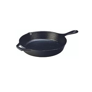 10 .25 Inch Pre-Seasoned Cast Iron NonStick Skillet in Black without Lid