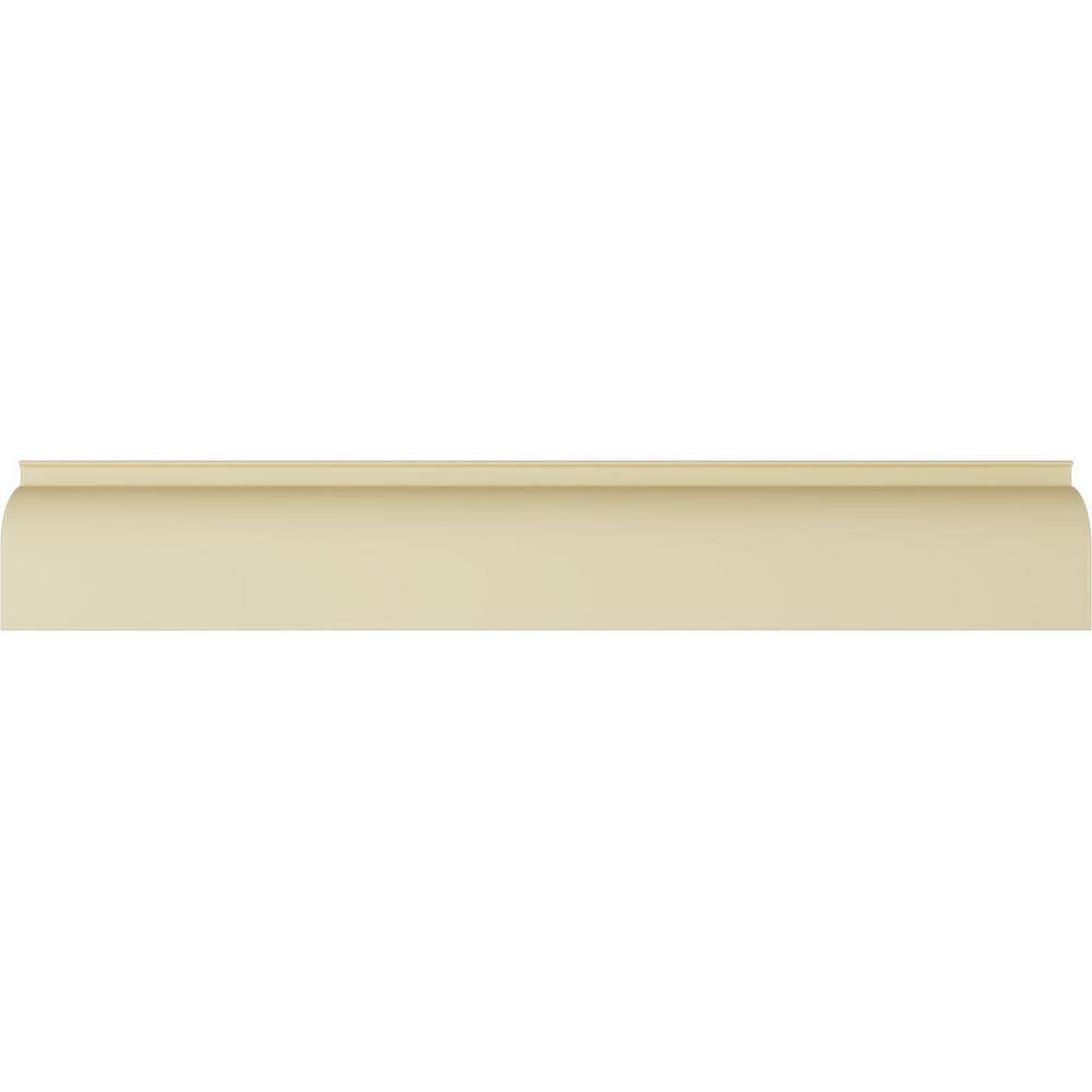 Primed White Polyurethane Geometric Crown Moulding Sample
