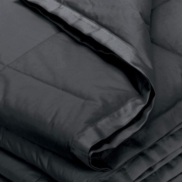 Lacrosse LoftAIRE Charcoal Gray Recyled Down Alternative Throw Blanket