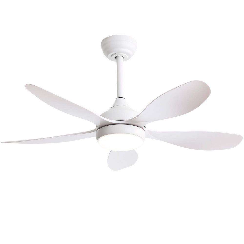 42 in. Indoor White 3 ABS Fan Blades Downrod Standard Ceiling Fan with Integrated LED and Remote Control Included price history on PriceWatchPro