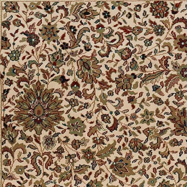 8 ft. x 11 ft. Brown, Beige Abstract Washable Area Rug