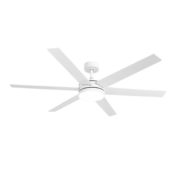 SkyFan Cassiopeia 60 in. 6-Blade Color Changing LED White Plug & Play Ceiling Fan