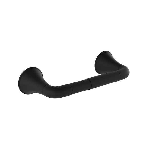 Symmons Elm Wall-Mounted Toilet Paper Holder in Matte Black