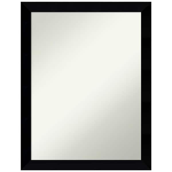 Amanti Art Black Museum 20.5 in. x 26.5 in. Non-Beveled Modern Rectangle Wood Framed Wall Mirror in Black