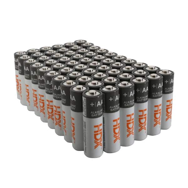 HDX AA Alkaline Battery (60-Pack) 7151-60QP - The Home Depot