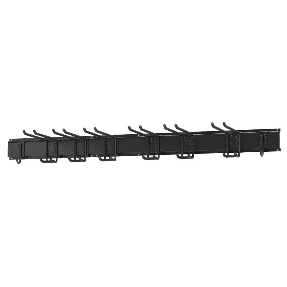 Garage Wall Tool Storage Rack Heavy Duty Organizer with 8 Double Hooks & 3 Mounting Rails price history on PriceWatchPro