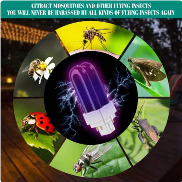 4x 13W Ultraviolet BL368 UV Blacklight Insetti Fly Bug Zap - Foto 14