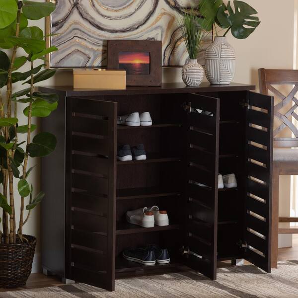 baxton studio adalwin wood shoe storage entryway cabinet