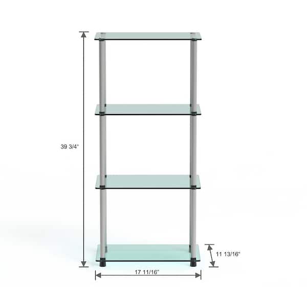 Spancraft Glass Heron Glass Shelf, Chrome, x 36 通販