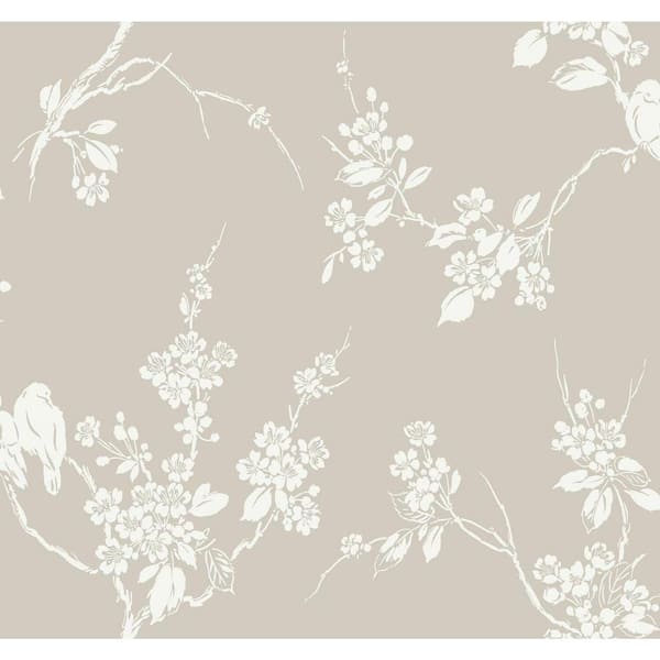 York Wallcoverings 60.75 sq. ft. Imperial Blossoms Branch Wallpaper