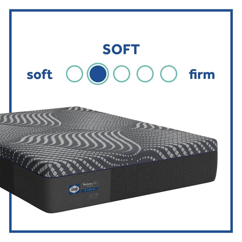 Plush Hybrid California King Mattress with Gel Memory Foam and Adjustable Base