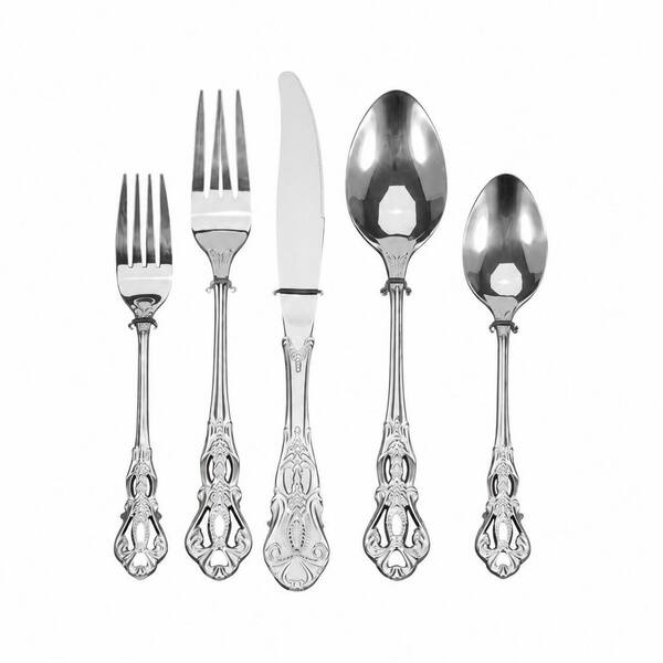 60-Piece Retro Style Stainless Steel Silverware Set with Gift Box for 12, Mirror-Polished Flatware Kit