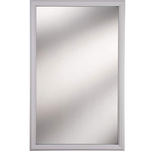 ODL 1-Lite Clear Glass 20 in. x 36 in. x 1 in. with White Frame Replacement Glass Panel