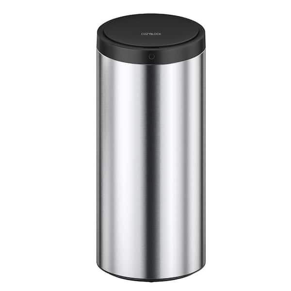 eModernDecor 13- Gallons Stainless Steel Touchless Kitchen Trash