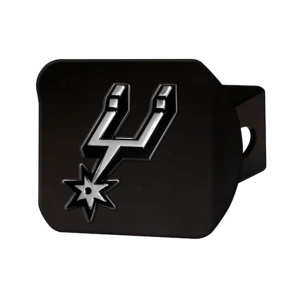FANMATS NBA San Antonio Spurs Class III Black Hitch Cover with Chrome Emblem