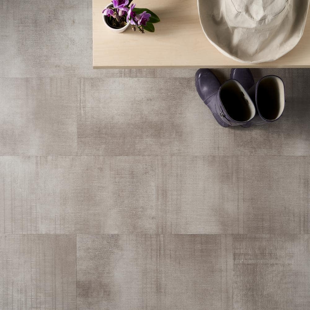 Nickel Matte 12" x 24" Waterproof Vinyl Tile