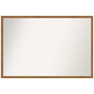 Carlisle Blonde Narrow 37 in. W x 25 in. H Rectangle Non-Beveled Wood Framed Wall Mirror in Unfinished Wood
