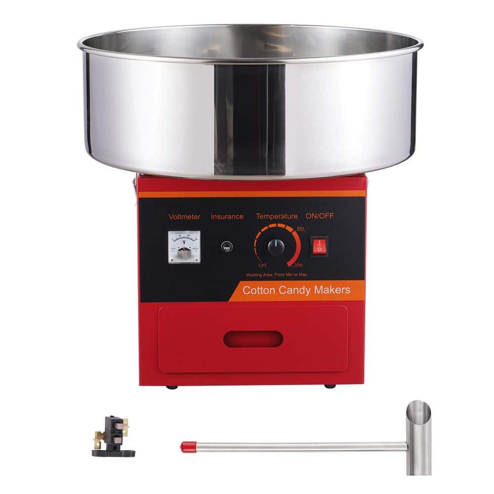 Electric Cotton Candy Machine, 1,000 W Candy Floss Maker, Commercial Cotton Candy Machine with Stainless Steel Bowl,Red price history on PriceWatchPro