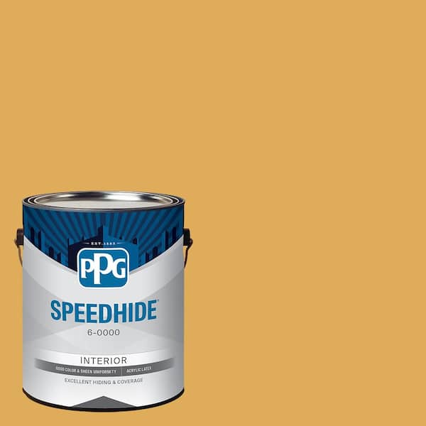 SPEEDHIDE 1 gal. PPG1208-5 Brown Mustard Semi-Gloss Interior Paint
