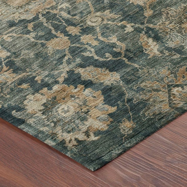 Chantille Machine Washable Indoor/Outdoor Abstract ACN2528 Basil 8 ft. x 10 ft. Area Rug