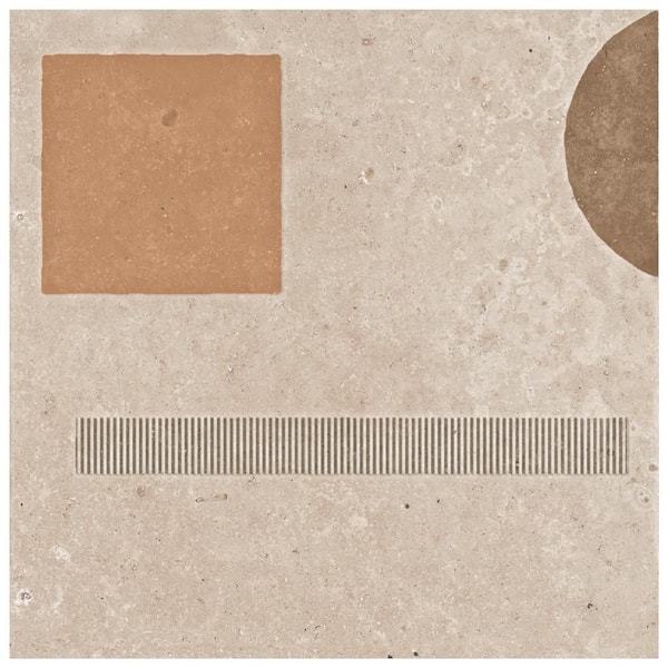 Merola Tile Adagio Decor Element 10 in. x 10 in. Porcelain Floor and Wall Take Home Tile Sample