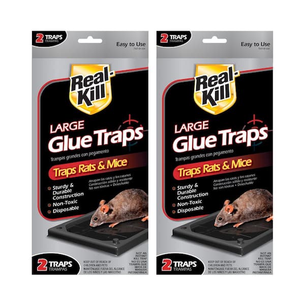 Real-Kill Large Rat and Mice Glue Traps (2-PacK) HG-10096MP - The