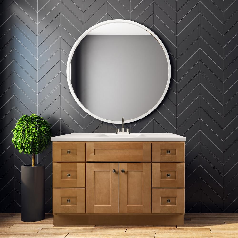 Brookings 48 Inch Modern Birch Freestanding Bathroom Vanity