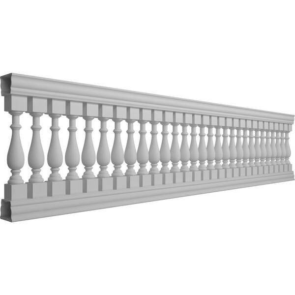 Ekena Millwork Fiberthane York Balustrade 168 in. L x 40 in. H Fiberglass Railing Kit