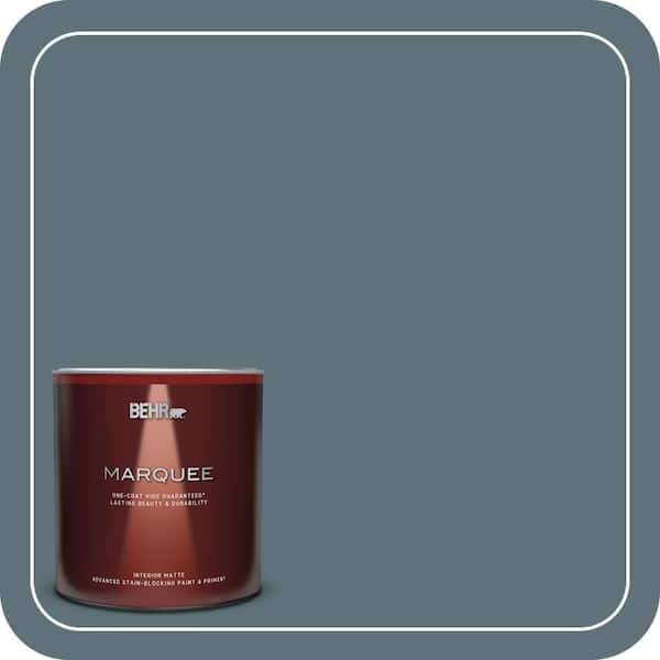BEHR MARQUEE 1 qt. #ECC-64-3 Desert Night Matte Interior Paint & Primer