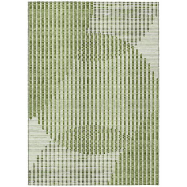 Chantille Machine Washable Indoor/Outdoor Abstract ACN1001 Green 2 ft. 6 in. x 3 ft. 10 in. Area Rug