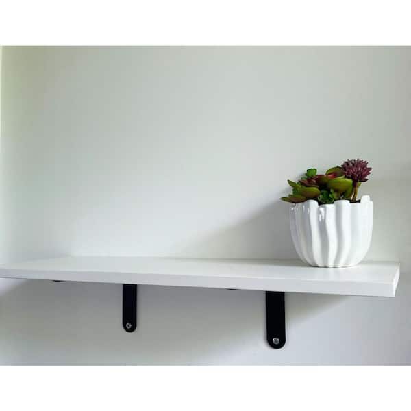 その他 gleam BLANCO SHELF 80 NexHome 9.8 in. x 23 in. D Laminated Wood Shelf White Decorative