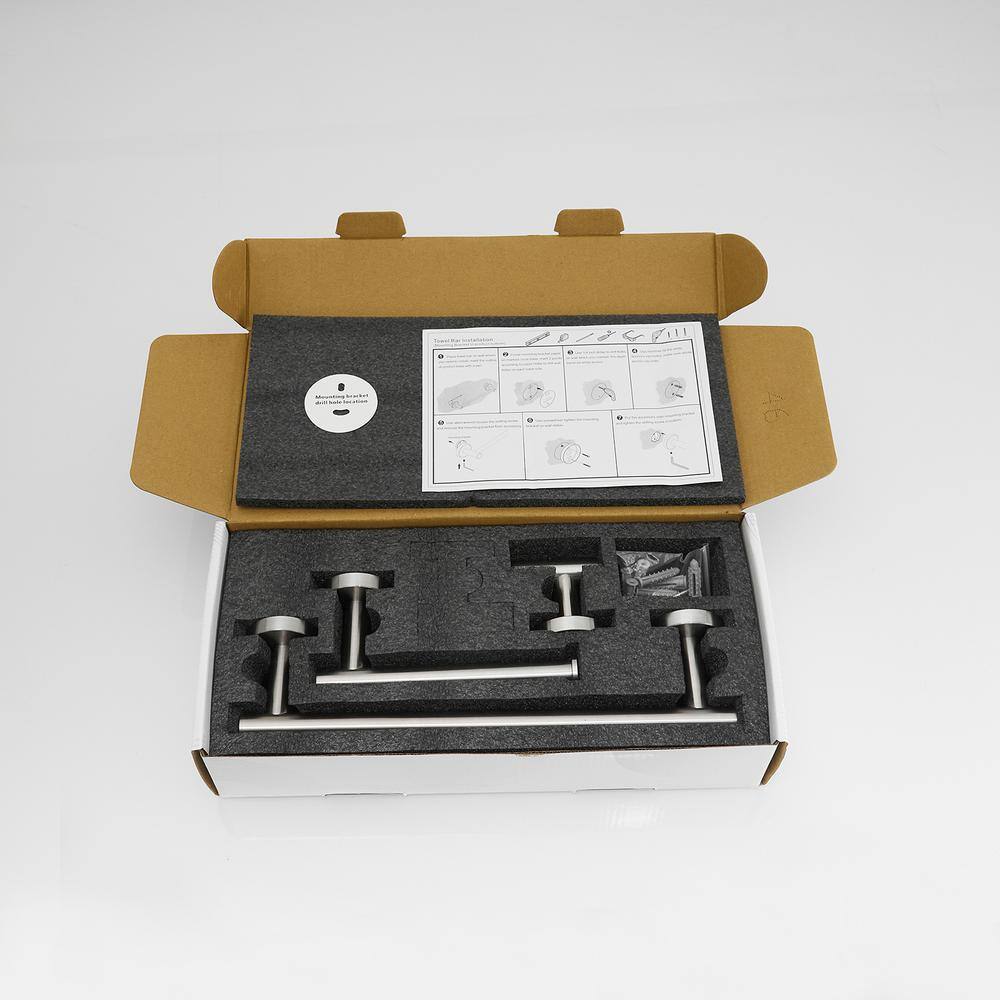 Stainless Steel 3-Piece Bathroom Hardware Set