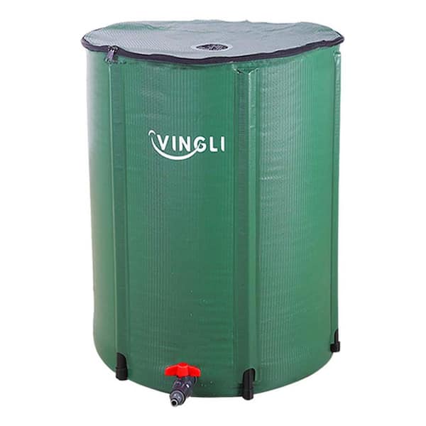 VINGLI 66 Gal. Collapsible Rain Barrel Portable Water Storage Tank ...