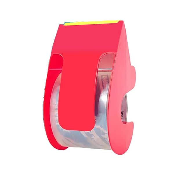 N/A Heavy Duty Compact Packing Tape Crystal Clear 1.88 x 32.8 yds. 4 Rolls with Dispensers Quiet Strong Adhesion